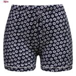 ست شومیز و شلوارک زنانه کوزا مدل دکمه ای کد 9118 رنگ سرمه ای