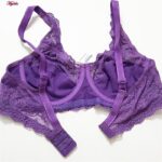 سوتین زنانه پانیذ مدل گیپوری فنردار کد 66365-new رنگ بنفش