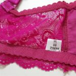 سوتین زنانه پانیذ مدل گیپوری فنردار کد 66365-new رنگ سرخابی