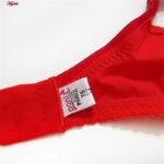 سوتین زنانه پانیذ مدل گیپوری فنردار کد 66364-new رنگ قرمز