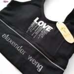 ست نیم تنه و شورت ورزشی زنانه مدل 4621 رنگ مشکی