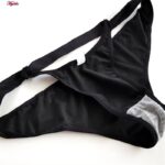 ست شورت و سوتین زنانه ماییلدا مدل پوش آپ فنردار نگینی کد 4640 رنگ مشکی