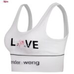 ست نیم تنه و شورت ورزشی زنانه مدل 4619 رنگ سفید