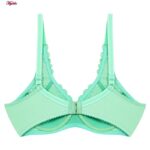 سوتین زنانه پانیذ مدل گیپوری فنردار کد 66364-new رنگ سبز روشن