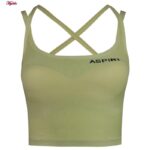 کراپ‌تاپ زنانه ماییلدا مدل 4633 رنگ سبز روشن