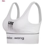 ست نیم تنه و شورت ورزشی زنانه مدل 4621 رنگ سفید