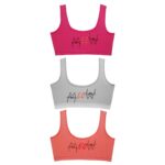 نیم تنه دخترانه ماییلدا مدل بدون پد کد 4597-SGB بسته 3 عددی