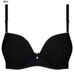 سوتین زنانه بیوتی مدل دکلته فنردار پوش آپ کد 4630-9890 رنگ مشکی