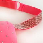 ست شورت و سوتین زنانه ماییلدا مدل پوش آپ فنردار نگینی کد 4640 رنگ صورتی