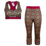 ست نیم تنه و شلوارک ورزشی زنانه کوزا مدل 9148 رنگ سرخابی