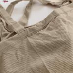 کراپ‌تاپ زنانه ماییلدا مدل 4633 رنگ قهوه ای روشن