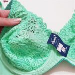 سوتین زنانه پانیذ مدل گیپوری فنردار کد 66364-new رنگ سبز روشن