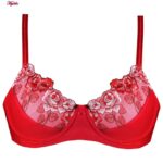 سوتین زنانه کارنا رز مدل فنردار کد 3377-8 رنگ قرمز