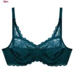 سوتین زنانه پانیذ مدل گیپوری فنردار کد 66365-new رنگ کله غازی