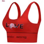 نیم تنه ورزشی زنانه مدل بدون فنر پددار کد 4617 رنگ قرمز