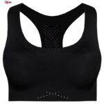 سوتین زنانه مدل لیزری پددار بدون فنر کد 4641 رنگ مشکی