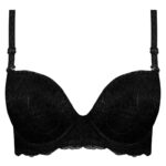 سوتین زنانه لنا مدل پوش آپ دکلته فنردار کد 4627 رنگ مشکی