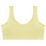 نیم تنه دخترانه مدل بدون پد کد 4632 رنگ زرد