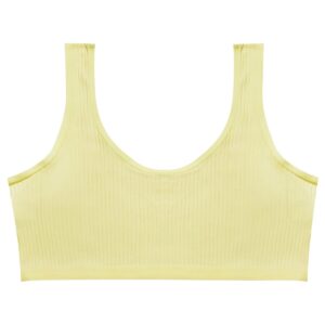 نیم تنه دخترانه مدل بدون پد کد 4632 رنگ زرد