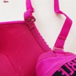 سوتین زنانه مدل پوش آپ دکلته فنردار کد 4628 رنگ سرخابی