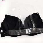 سوتین زنانه پانیذ مدل دکلته بند نامرئی فنردار کد 4631 رنگ مشکی