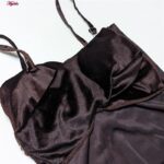 کراپ‌تاپ زنانه مدل مخملی پددار کد 4639 رنگ قهوه ای