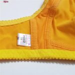 سوتین زنانه پانیذ مدل بدون فنر کد 66368 رنگ زرد