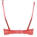 سوتین زنانه لنا مدل پوش آپ دکلته فنردار کد 4627 رنگ گلبهی