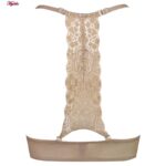 سوتین زنانه پینک دیر مدل دو حالته فنر دار کد 4642 رنگ کرم