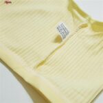 نیم تنه دخترانه مدل بدون پد کد 4632 رنگ زرد