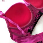 ست شورت و سوتین زنانه مدل دکلته فنردار پوش آپ کد 4626-1 رنگ سرخابی