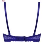 سوتین زنانه مدل پوش آپ دکلته فنردار کد 4627 رنگ آبی کاربنی