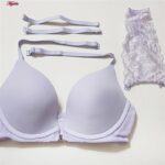 سوتین زنانه پینک دیر مدل دو حالته فنر دار کد 4642 رنگ یاسی