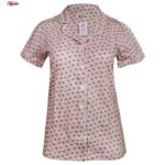 لباس خواب زنانه کوزا مدل دکمه دار کد 9118-MY-K رنگ گلبهی