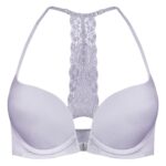 سوتین زنانه پینک دیر مدل دو حالته فنر دار کد 4642 رنگ یاسی