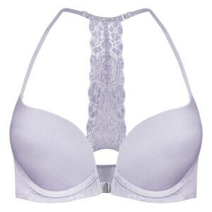 سوتین زنانه پینک دیر مدل دو حالته فنر دار کد 4642 رنگ یاسی