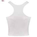 کراپتاپ زنانه ماییلدا مدل پددار کد 4637 رنگ سفید