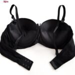 سوتین زنانه ماییلدا مدل دکلته پوش آپ فنردار کد 4643 رنگ مشکی