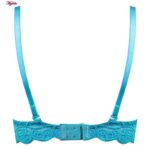 ست شورت و سوتین زنانه لنا مدل دکلته فنردار پوش آپ کد 4625 رنگ آبی روشن