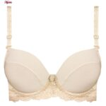 سوتین زنانه مدل پوش آپ دکلته فنردار کد 4629 رنگ کرم