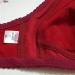 سوتین زنانه پانیذ مدل بدون فنر کد 66368 رنگ زرشکی