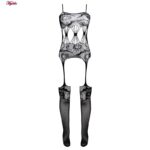 لباس خواب زنانه ماییلدا مدل فانتزی کد 4622-5002 رنگ مشکی