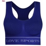 نیم تنه ورزشی زنانه ماییلدا مدل بدون فنر پددار ماساژوری کد 4635 رنگ آبی