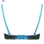 سوتین زنانه ماییلدا مدل فنردار پولکی دکلته کد 4512-14 رنگ آبی