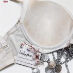 سوتین زنانه ماییلدا مدل فنردار پولکی دکلته کد 4512-16 رنگ نقره ای
