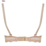 سوتین زنانه مدل پوش آپ دکلته فنردار کد 4629 رنگ کرم