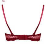 سوتین زنانه لنا مدل پوش آپ دکلته فنردار کد 4627 رنگ زرشکی