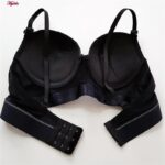 سوتین زنانه مدل پوش آپ دکلته فنردار کد 4628 رنگ مشکی