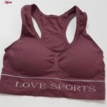 نیم تنه ورزشی زنانه ماییلدا مدل بدون فنر پددار ماساژوری کد 4635 رنگ زرشکی