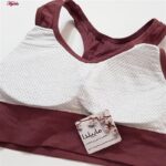 نیم تنه ورزشی زنانه ماییلدا مدل بدون فنر پددار ماساژوری کد 4635 رنگ زرشکی